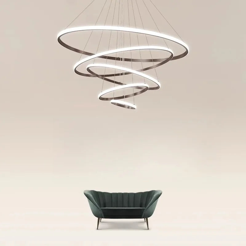 Afralia™ Modern Ring Chandelier for Dining and Living Room Lighting