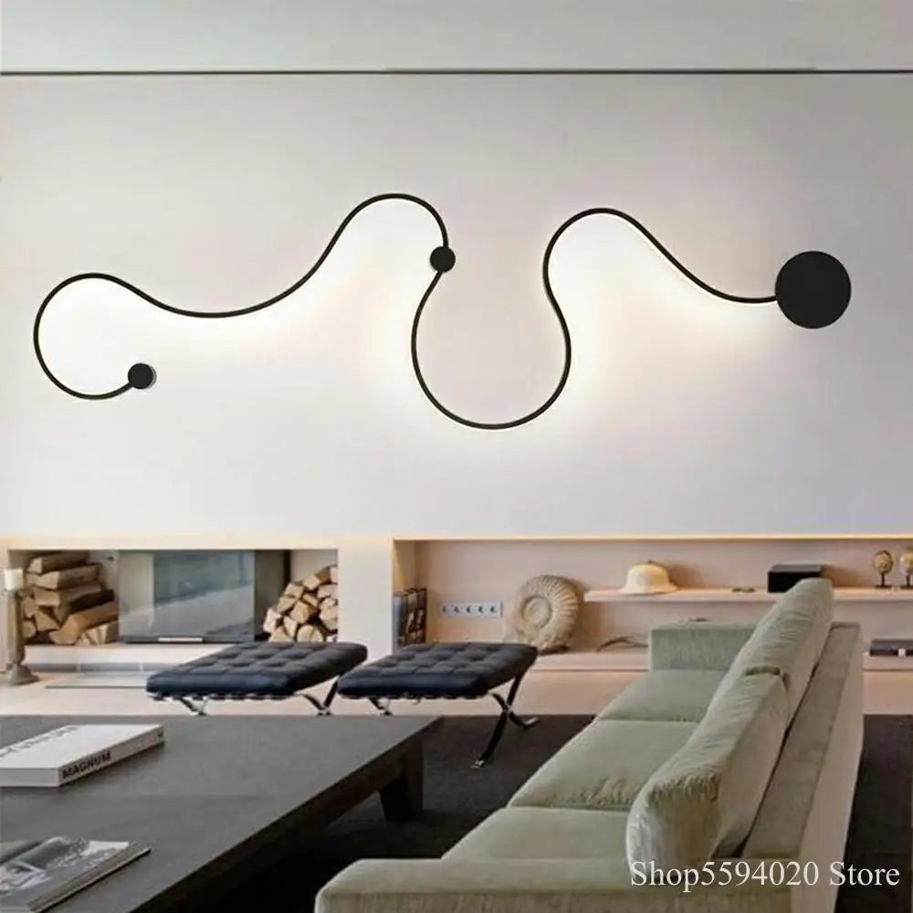 Afralia™ LED Wall Lamp Art Design Ceiling Light for Living Room Hallway