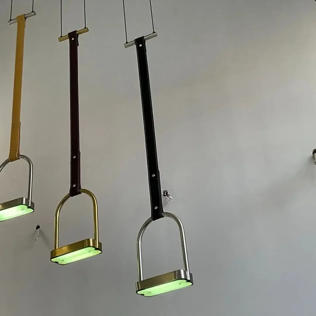 Afralia™ Art Minimalist Belt Pendant Light for Living Room and Bedroom