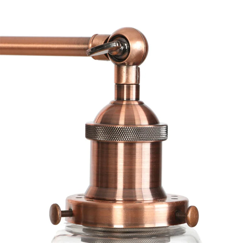 Afralia™ Vintage LED Wall Sconce Retro Industrial Iron Light for Living Room Stairs Mirror