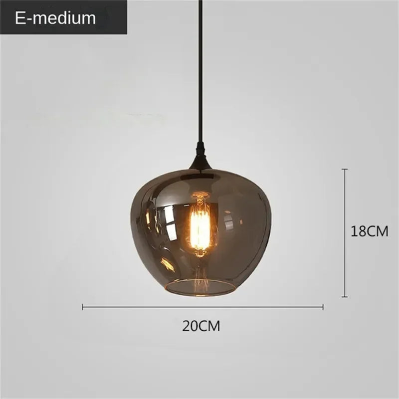 Afralia™ LED Glass Pendant Chandelier for Kitchen Dining Bar Décor