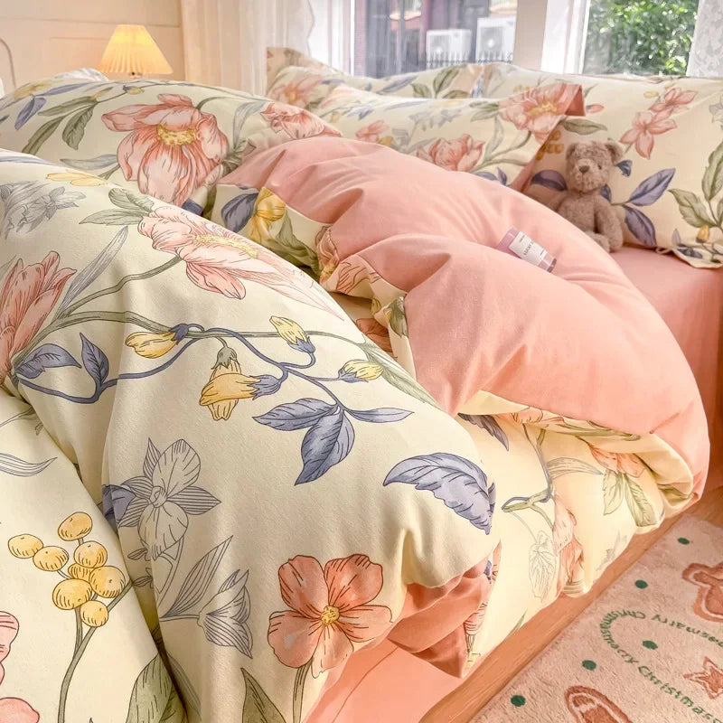 Afralia™ Cozy Cotton Bedding Set: 160X210cm Quilt Cover for Adults, Warm & Soft Duvet Cover