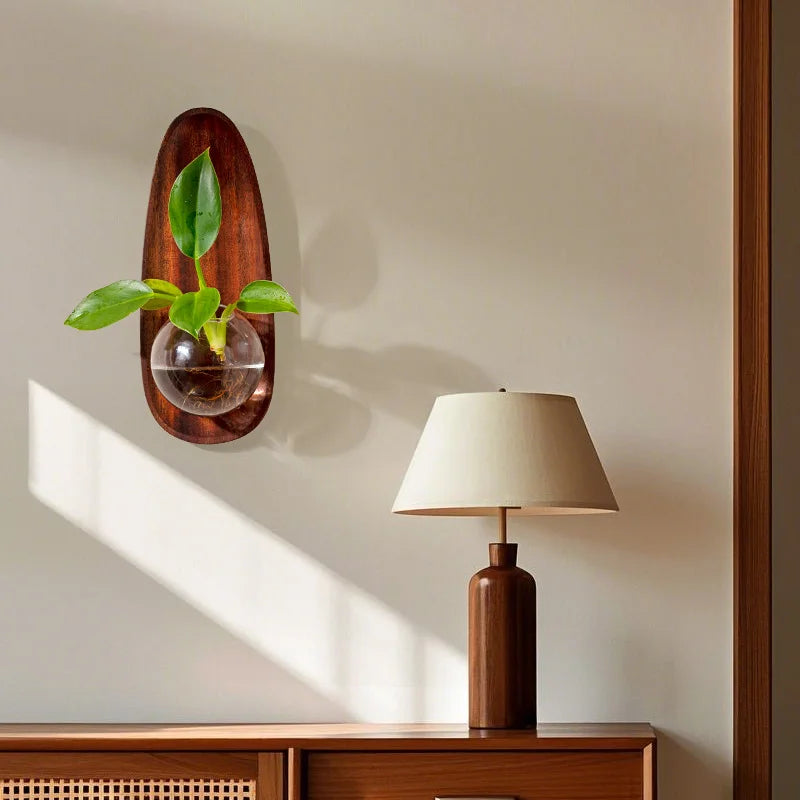 Afralia™ Glass Vase Flowerpot Wall Decoration for Home Décor and Hydroponics