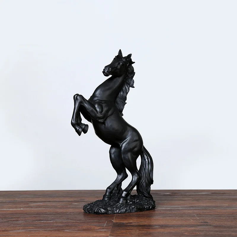 Afralia™ Resin Horse Statue Decorative Ornaments for Home Office Bookend Organization