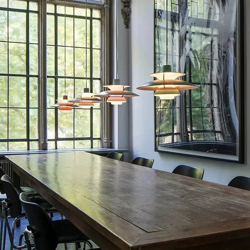 Afralia™ UFO Pendant Light: High-Quality LED Hanging Lamp for Living Room, Kitchen | 5 Colors