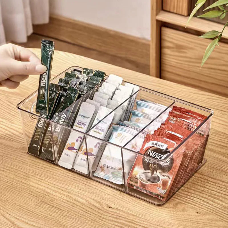 Afralia™ Coffee Tea Bag Storage Box for Kitchen Clothes Organization