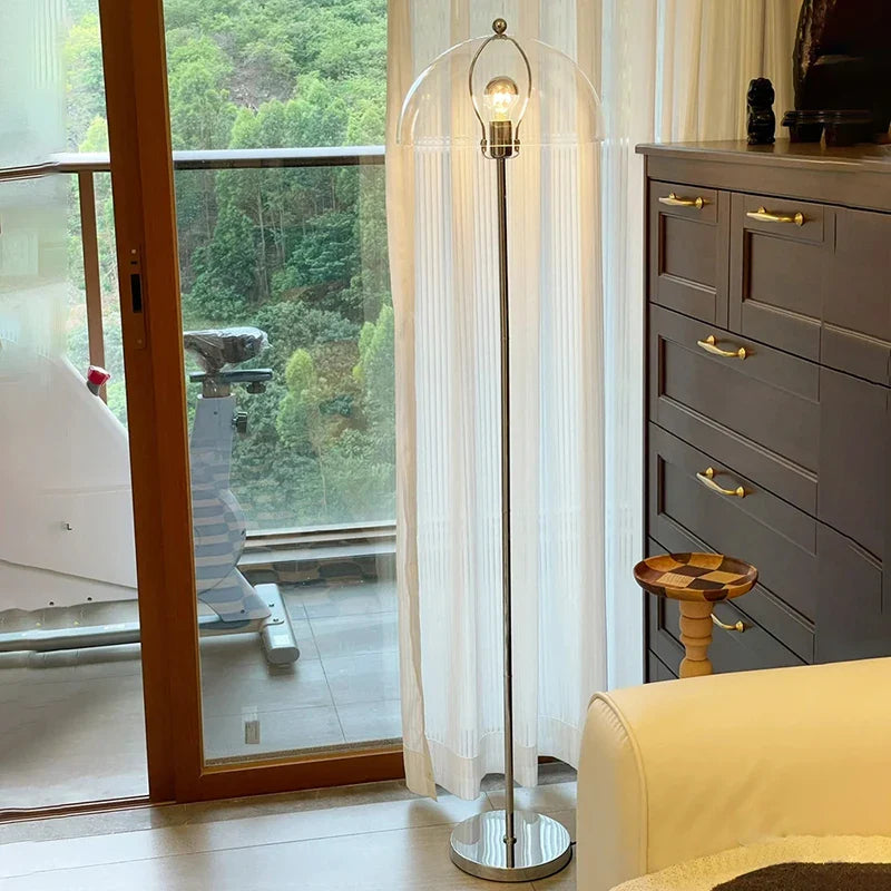Afralia™ Nordic Vintage LED Floor Lamp for Living Room Bedroom, Minimalist Design