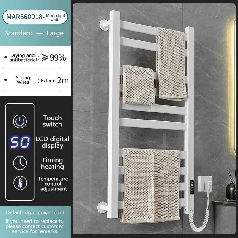 Afralia™ Electric Towel Radiator Warmer Rack for Smart Bathroom Storage and Heating