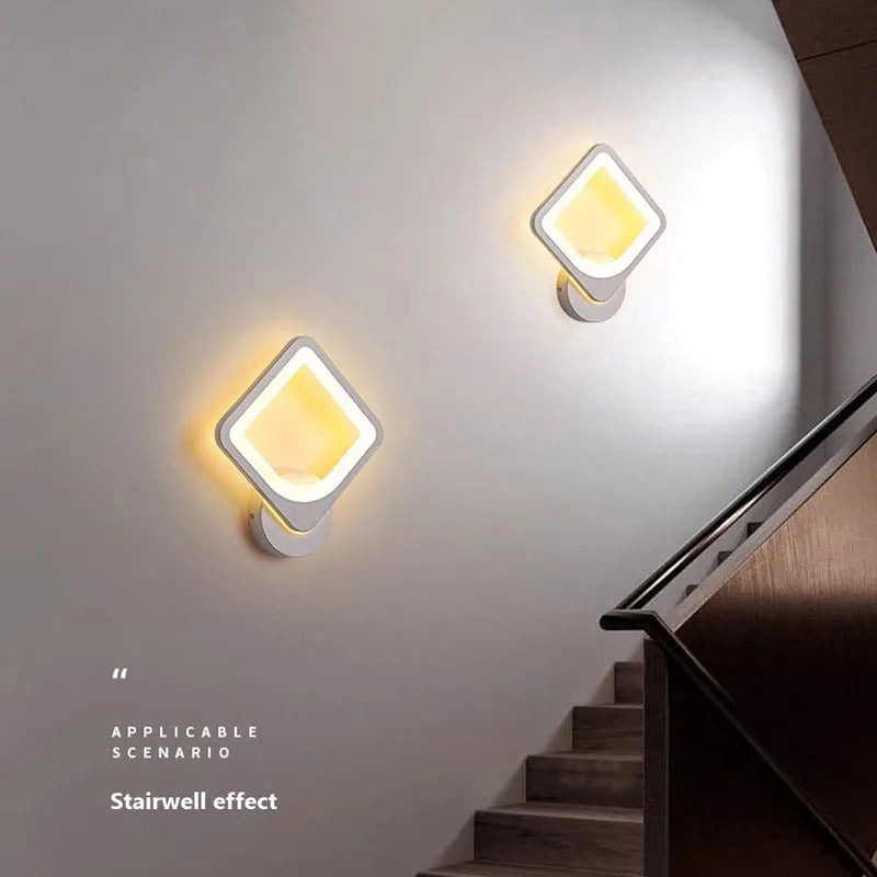 Afralia™ LED Metal Acrylic Wall Light for Modern Minimalist Decor