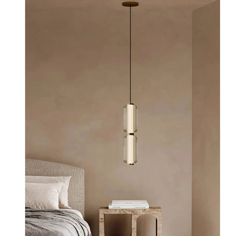 Afralia™ Glass Pendant Lamp: Modern Minimalist Lighting for Restaurant, Bedside or Exhibition Hall