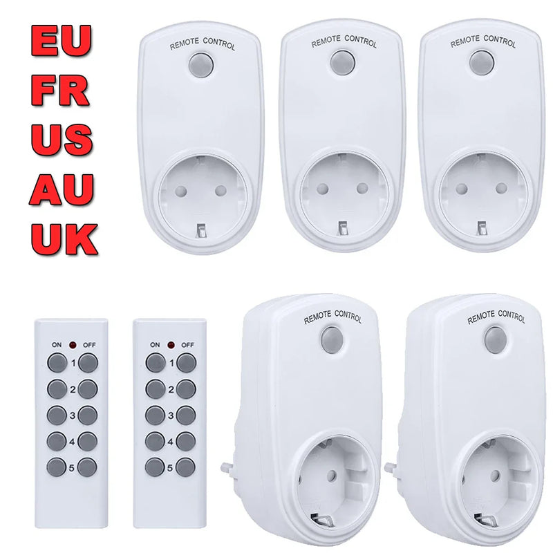 Afralia™ Smart Wireless Remote Control Power Outlet Socket - EU Plug