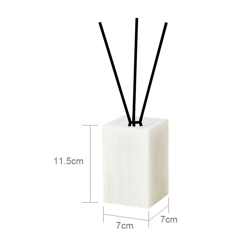 Afralia™ White Onyx Marble Bathroom Set