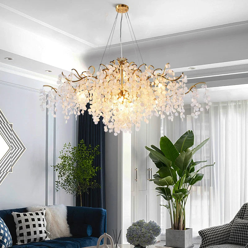 Afralia™ Crystal Branch Chandelier: Luxury Art Decor Lighting for Living Room, Bedroom, Dining Room