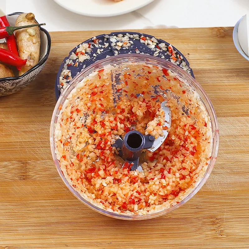 Afralia™ 400ml Mini Food Shredder with 3 Blades - Curves-Practical