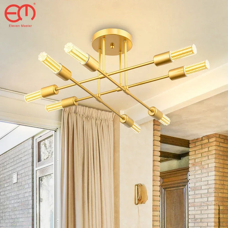 Afralia™ LED Chandelier Pendant Light Modern Style E27 Lamp for Bedroom Dining Room