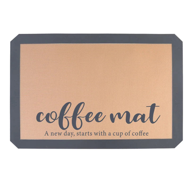 Afralia™ Silicone Coffee Maker Mat: Countertop & Coffee Bar Accessory, Table Under Appliance Mat