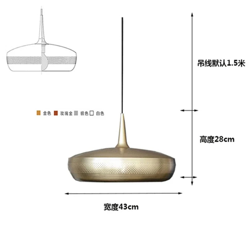Afralia™ Modern Luxury Hollow Out Pendant Light for Bedroom Living Room Bar Hallway