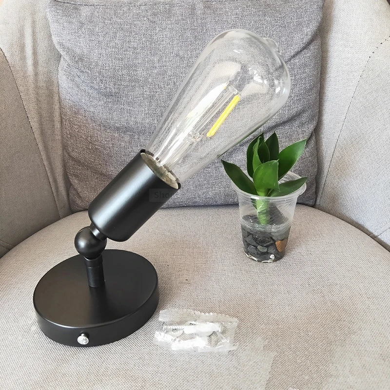 Afralia™ Retro Iron Wall Sconce | Industrial Vintage E27 Light Fixture