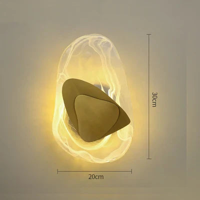 Afralia™ Glass Wall Sconce Light Fixture for Home Living Room Decor