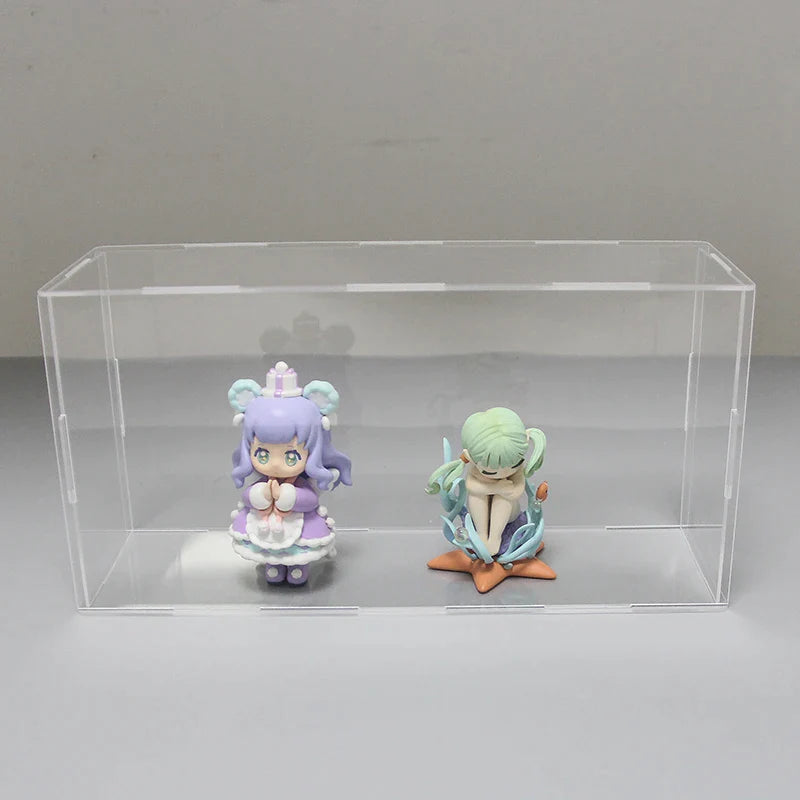 Afralia™ Clear Acrylic Display Case for Toys & Collectibles Storage Box Organizing Counter