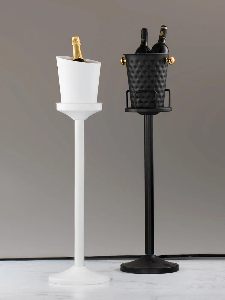Afralia™ Stainless Steel Ice Bucket Stand for Champagne, Wine & Beer Cooling