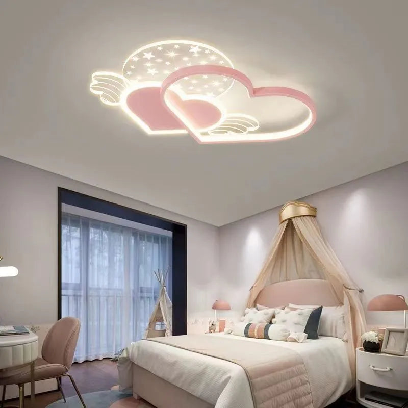 Afralia™ Love Ceiling Lamp: Modern Adjustable LED Chandelier for Boys & Girls Room