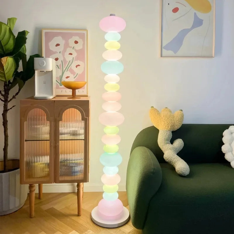 Afralia™ Glowbule Bead Floor Light: Candy Glass Lamp for Bedroom, Living Room, Children's Room