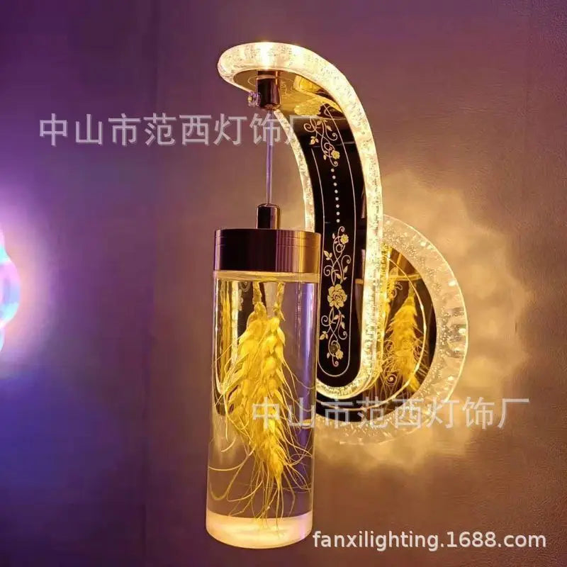 Afralia™ Colorful Pressed Flower Wall Sconce LED Lights