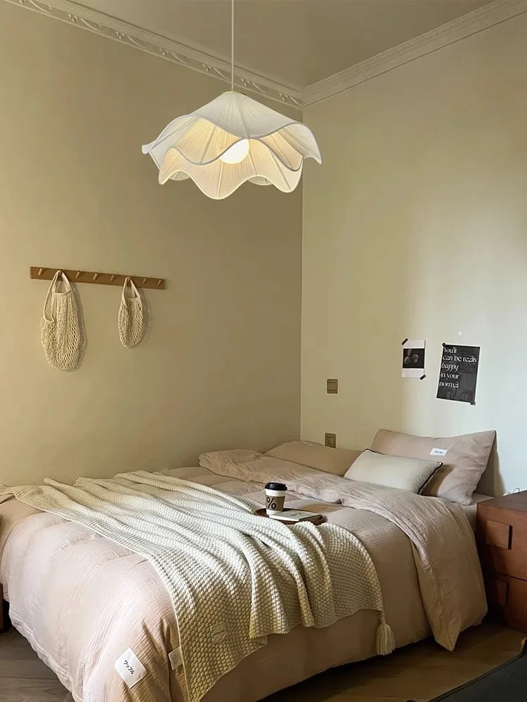 Afralia™ Nordic Simple Cloth Chandelier LED Pendant Light for Living Room & Bedroom