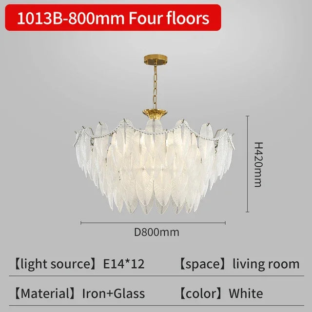 Afralia™ Crystal Feather Chandelier: Luxury Pendant for Home Decor & Designer Ceiling Fixture