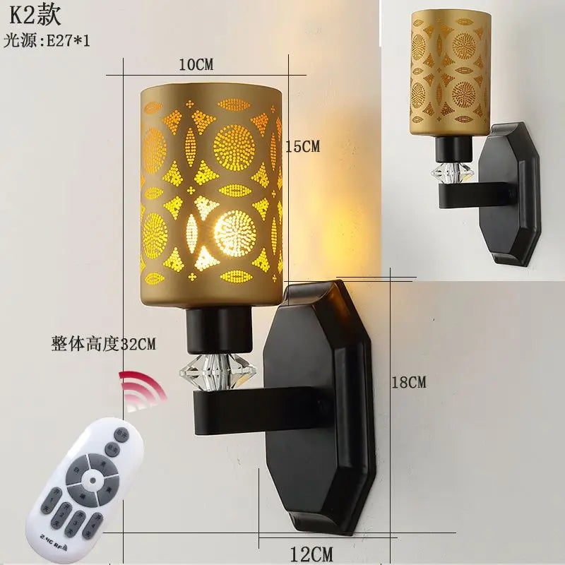 Afralia™ Nordic Luxury Hotel Wall Lamp for Living Room, Bedroom, and Corridor