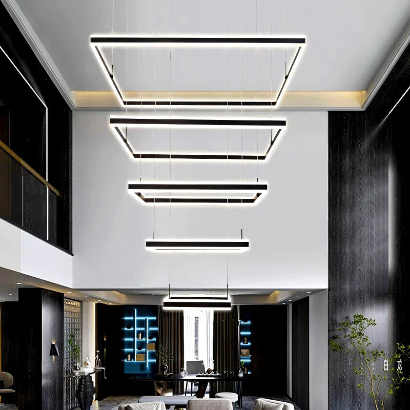 Afralia™ Modern Pendant Chandeliers LED Ceiling Lights for Dining & Living Room