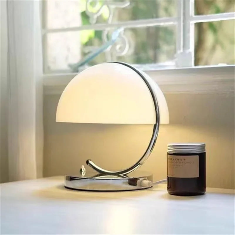 Afralia™ Small Orange Table Lamp: Modern Minimalist Bedroom Light