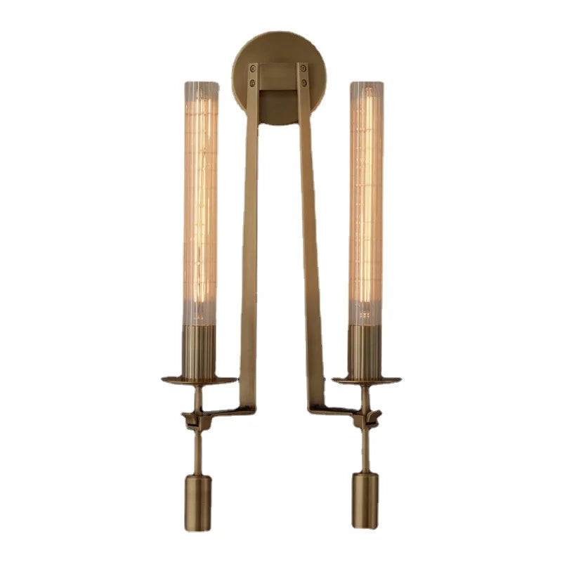 Afralia™ Modern Copper Wall Sconce Lamp for TV Background & Bathroom Lighting