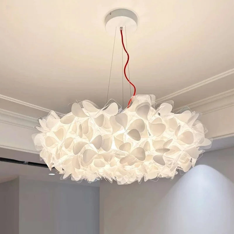 Afralia™ Elegant Petal Chandelier Pendant Light for Dining Room Ceiling Lighting