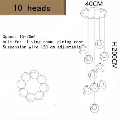 Afralia™ LED Chandelier: Modern Lighting for Living, Dining, and Staircase Areas