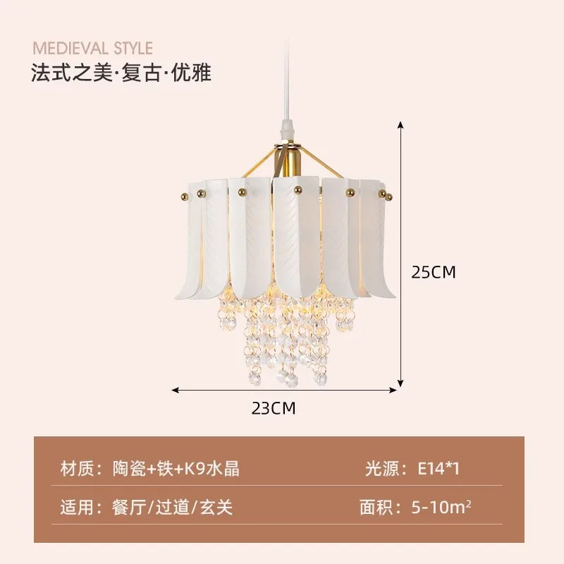 Afralia™ Crystal Pendant Lights LED E14 Modern Ceramic Luxury Atmosphere Amplify Your Space