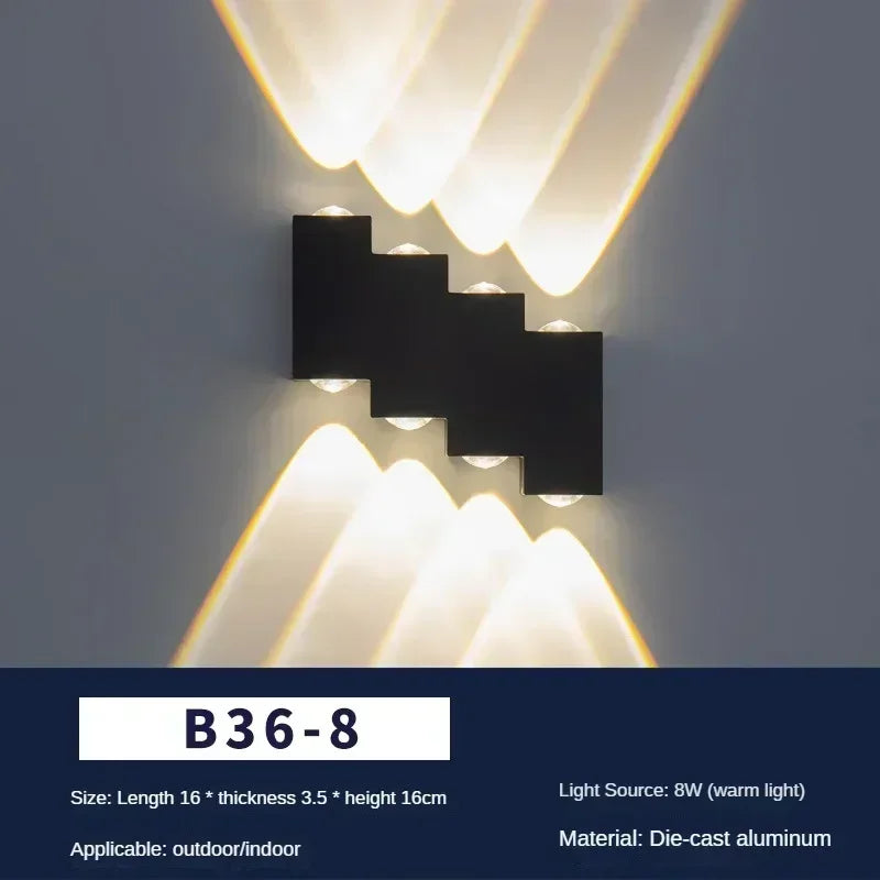 Afralia™ Outdoor Wall Light: Creative Design, High-quality Aluminum for Garden, Porch, Home Lighting