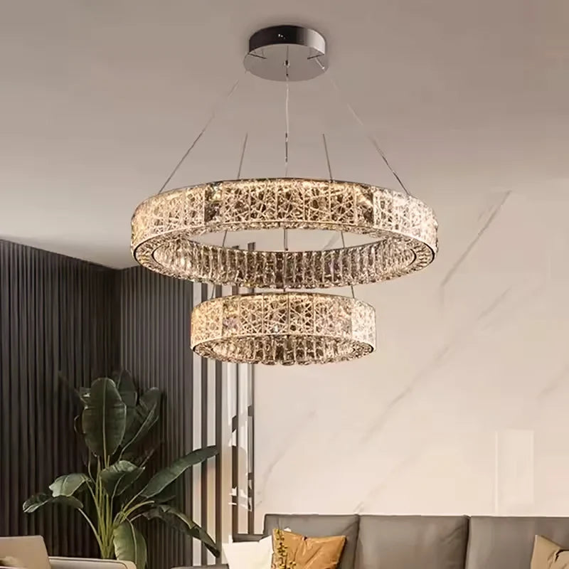 Afralia™ LED Crystal Chandelier: Modern Luxury Lighting for Stylish Home Decor
