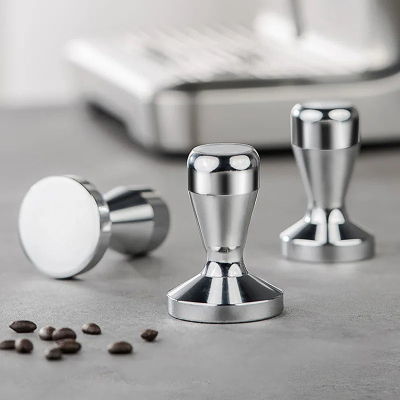 Afralia™ Stainless Steel Coffee Tamper Distributor Barista Tool 51/53/58mm Flat Base