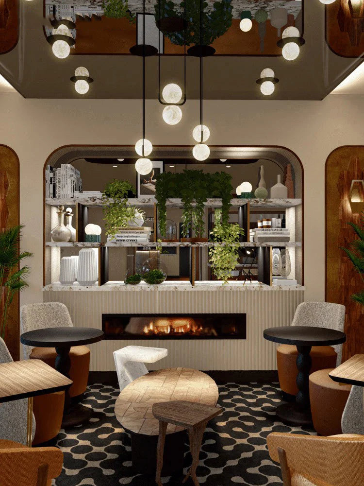 Afralia™ Marble Ball Pendant Lights: Elegant LED Hanging Lamps for Home, Dining, Kitchen.