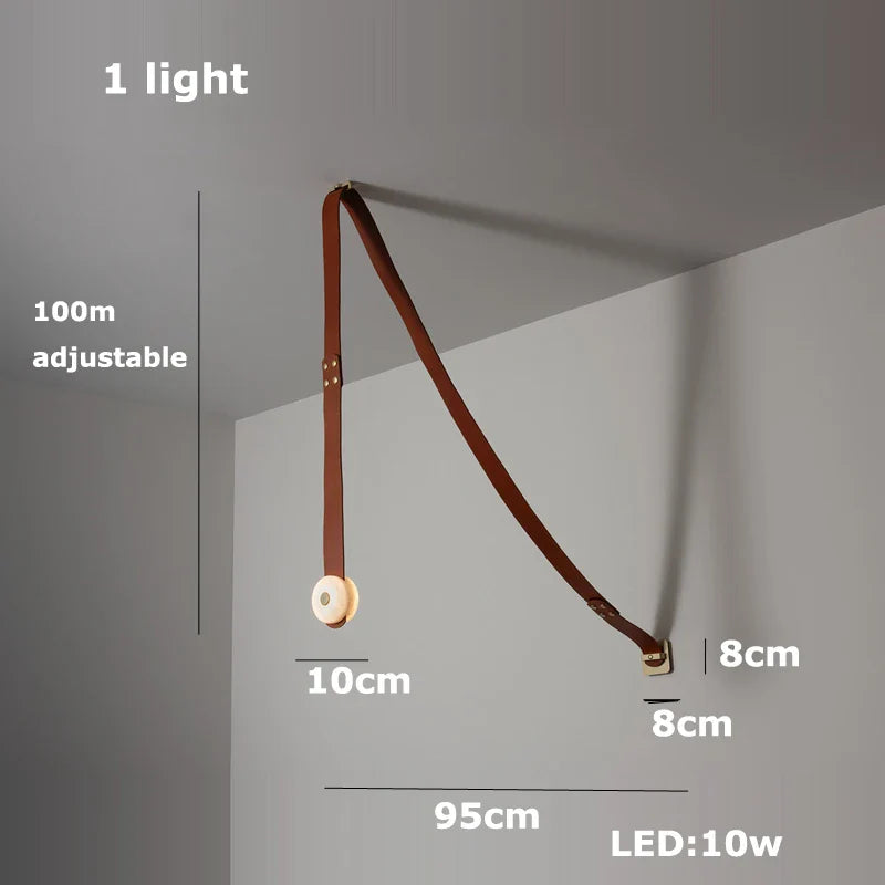 Afralia™ Modern Marble Series High Ceiling Chandelier for Foyer Dining Room