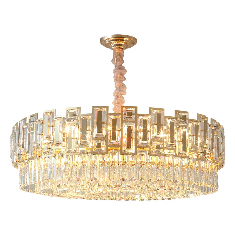 Afralia™ Crystal Chandelier: Modern Elegant Lighting for Living Room, Bedroom, Kitchen