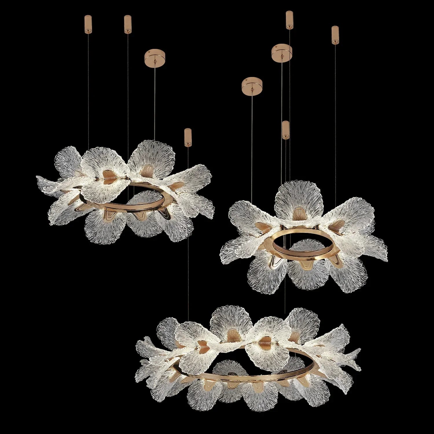 Afralia™ Petal Acrylic Ceiling Pendant: Modern Luxury Dining Room Home Decoration Light