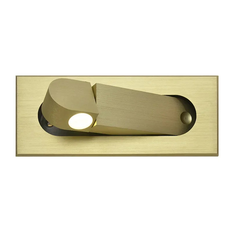 Afralia™ LED Wall Lamp: Adjustable Angle, Bedroom Reading Light, Recessed Design