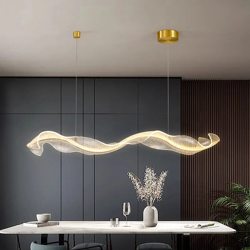 Afralia™ Modern Dine Room Pendant Light Indoor LED Chandelier