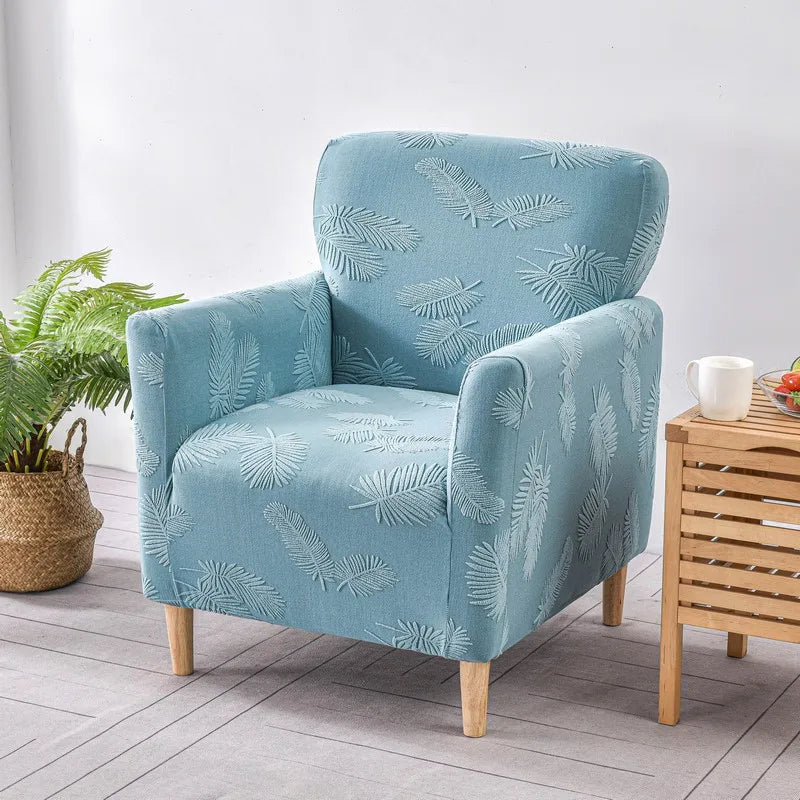 Afralia™ Stretch Fleece Accent Chair Cover - Solid Color Slipcovers for Sofa