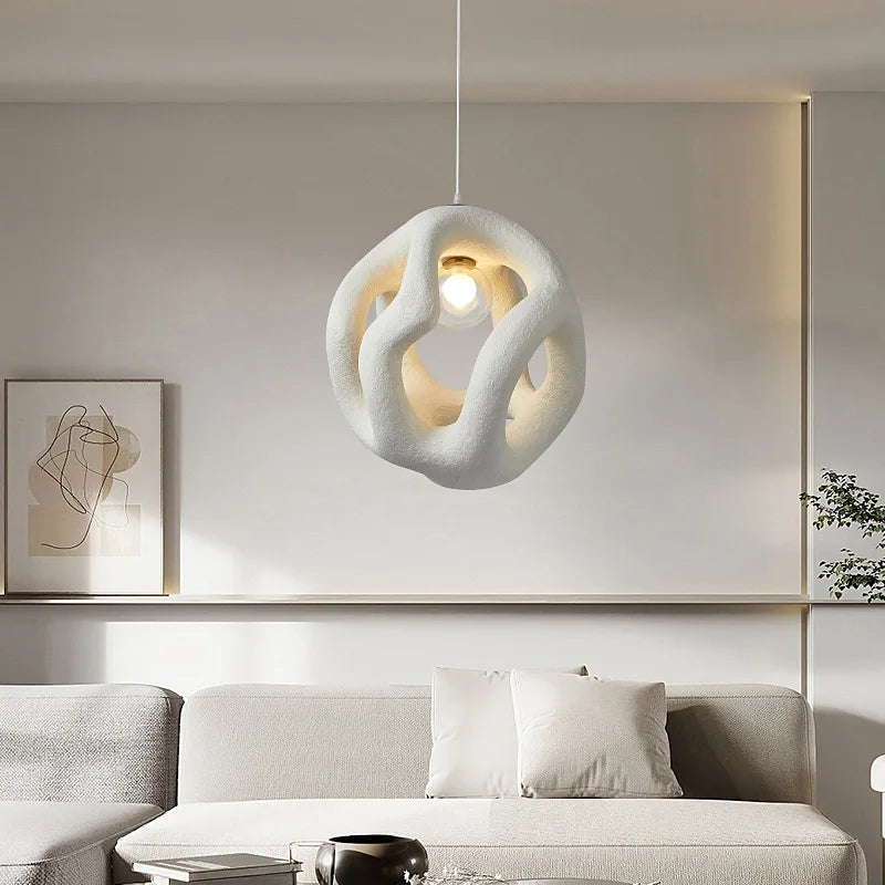 Afralia™ Resin Pendant Lights: Nordic LED Chandeliers for Home Decor, Dining Room, Bedroom.