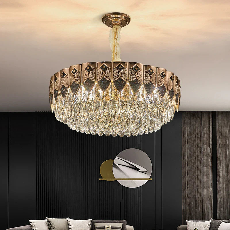 Afralia™ Crystal Chandelier: Modern Luxury for Living Room, Bedroom, Dining Room