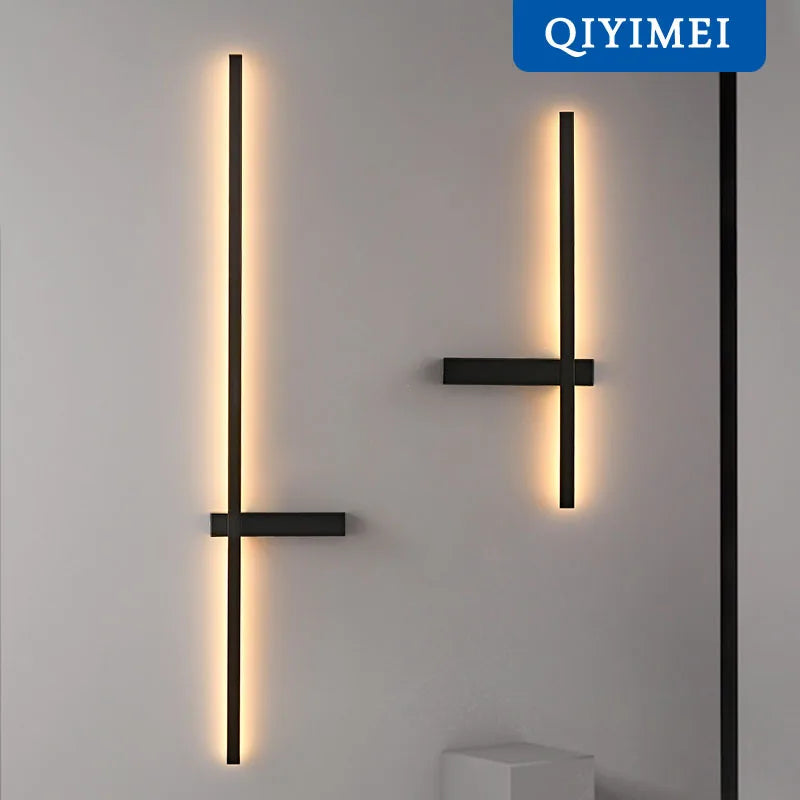 Afralia™ LED Wall Lamp, Modern Minimalist Design, Aluminum, Indoor Lighting, Gold/Black, AC85-260V